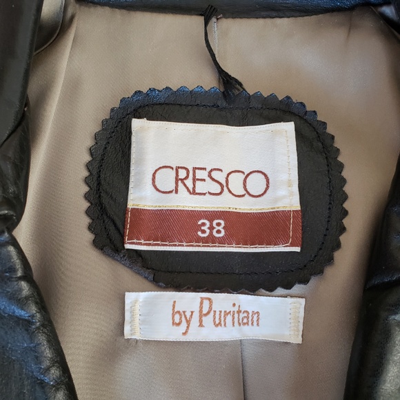 Vintage Black Leather Trenchcoat - Men's Size 38 - Picture 2 of 5